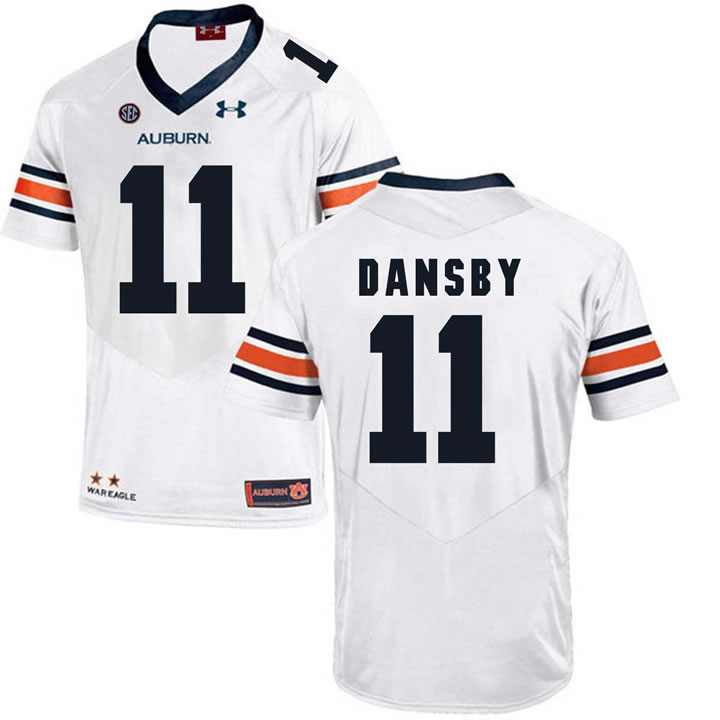 Auburn Tigers #11 Karlos Dansby White College Football Jersey